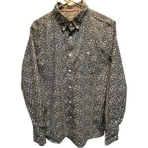 Level Ten mens LG Floral Print Button Up Shirt
